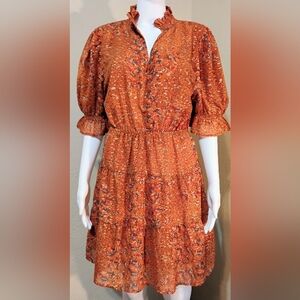 Elan Floral Print Mini Dress